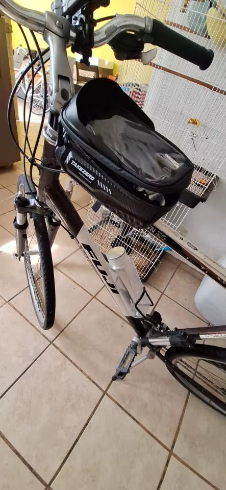 Bolsa Delantera de Bicicleta 1L Impermeable | Pantalla Táctil 6.8’’ | Soporte Seguro y Resistente para Teléfono y Accesorios